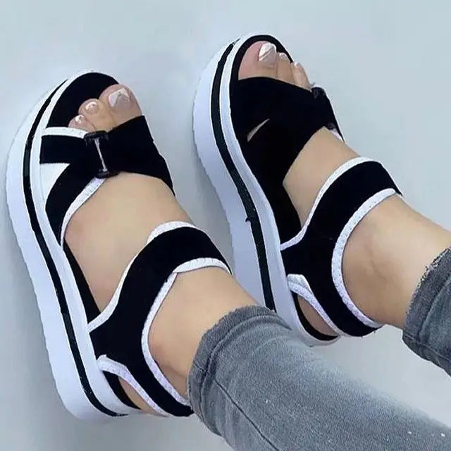 Luna Zomer Plateau Sandalen Voor Stijlvolle Dames