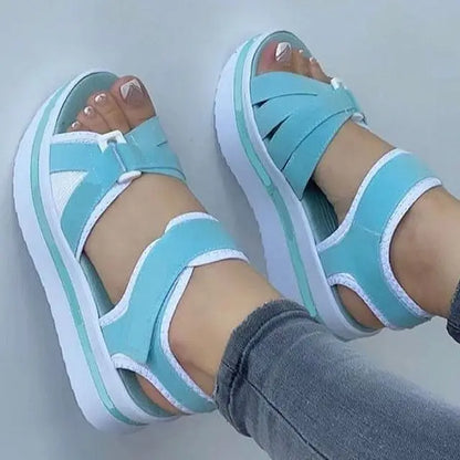 Luna Zomer Plateau Sandalen Voor Stijlvolle Dames