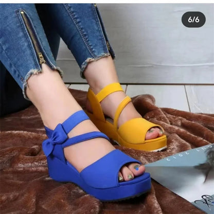 Zomer Sandalen met Sleehak voor Dames