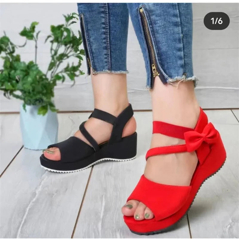 Zomer Sandalen met Sleehak voor Dames