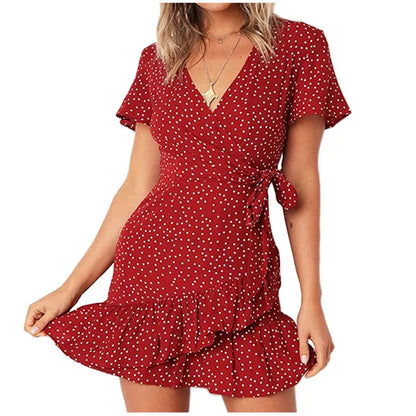 Betoverende "Bloemenpracht" Mini Jurk voor Een Verleidelijke Look