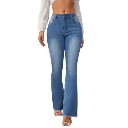 ChicDenim Slim Fit Denim Jeans met Kwast Details