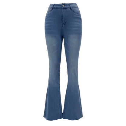 ChicDenim Slim Fit Denim Jeans met Kwast Details