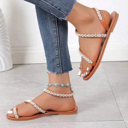 ZomerGlans Bling Beach Flip-flops