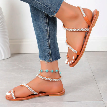 ZomerGlans Bling Beach Flip-flops