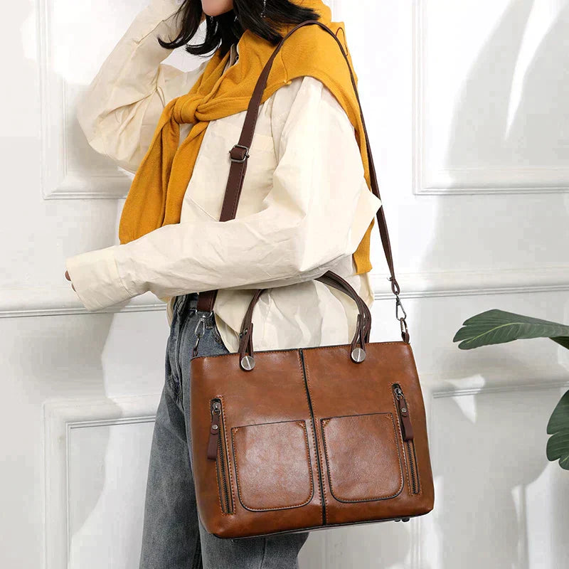 Klassieke Schoudertas voor Dames Lederlook Design - Mode Vibes