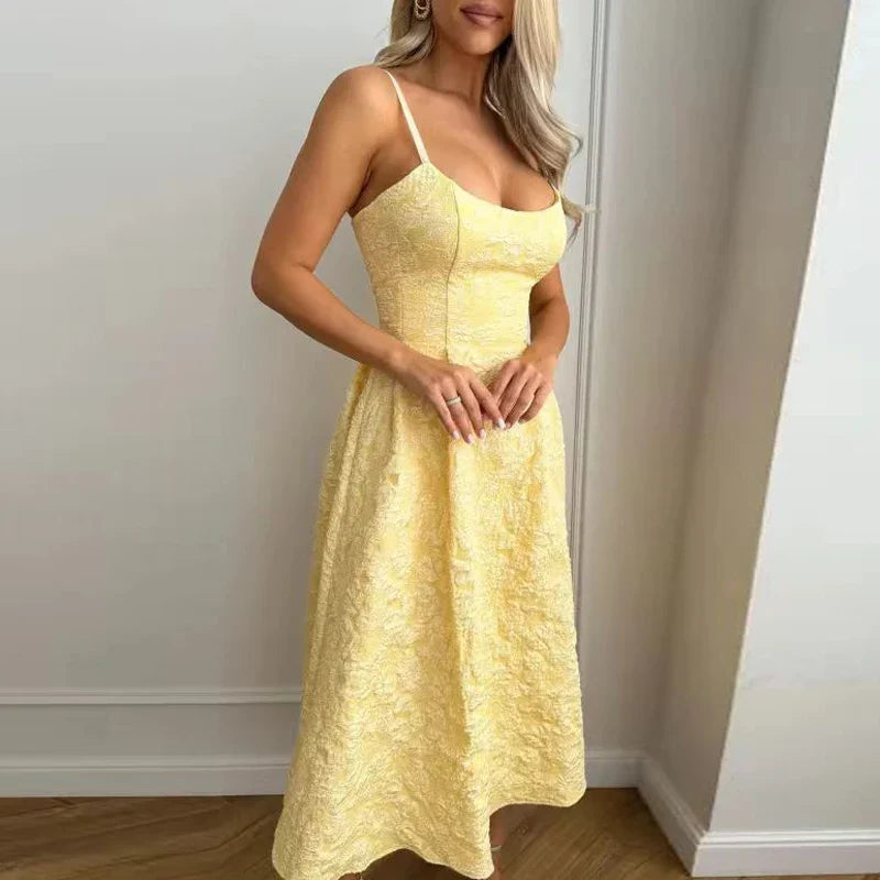 LuxeMode Elegante Zomerse Spaghettibandjes Jurk