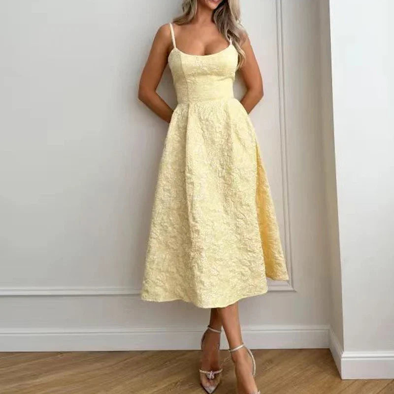 LuxeMode Elegante Zomerse Spaghettibandjes Jurk