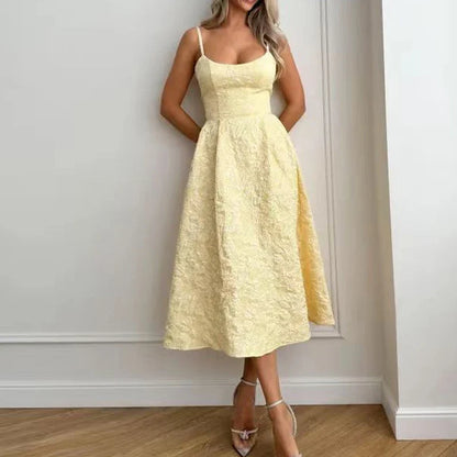 LuxeMode Elegante Zomerse Spaghettibandjes Jurk