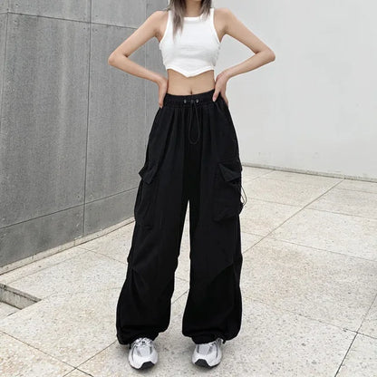 Casual Hoge Taille Cargo Broeken voor Vrouwen