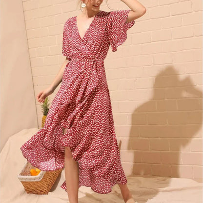 Bohemien Sexy Chiffon Zomerjurk van ZomerLuxe