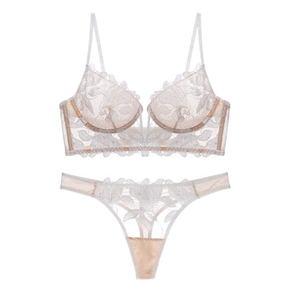 Franse Lingerie Set met Diepe V-hals en Kant