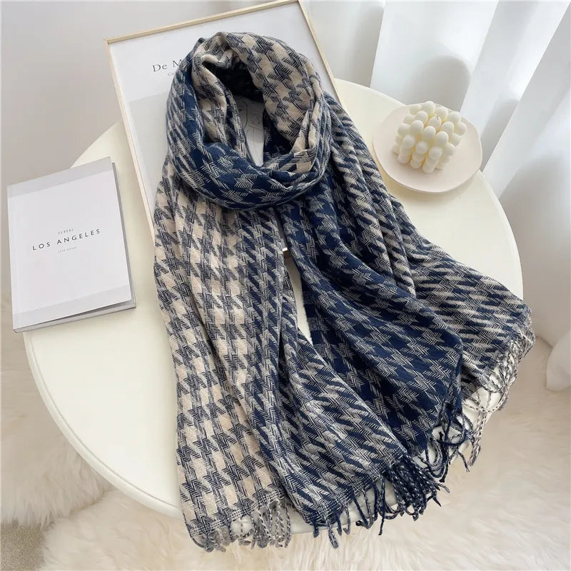 Dames Sjaal Geruit Stijlvol Warme Liora Accessoire