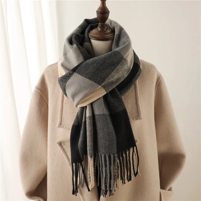 Dames Sjaal Geruit Stijlvol Warme Liora Accessoire