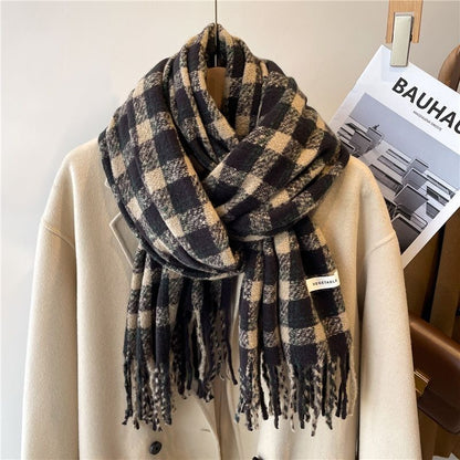 Dames Sjaal Geruit Stijlvol Warme Liora Accessoire