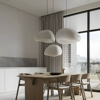 Design hanglamp wabi-sabi stijl zachte organische vorm