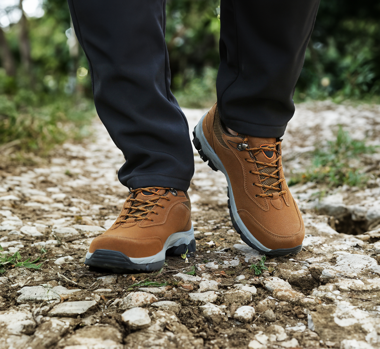 Frego Comfort Wandelschoenen voor Heren – Ondersteunende Sneakers met Antislip Zool