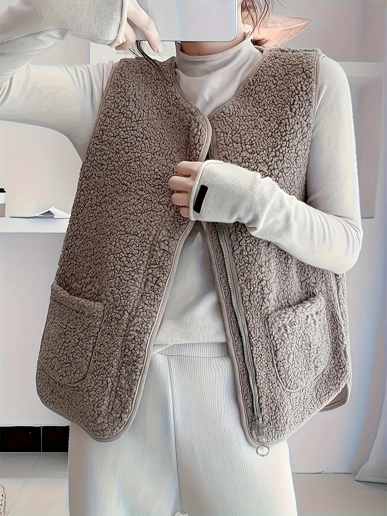 Dames Fleece Bodywarmer Warm en Zacht - Mode Vibes