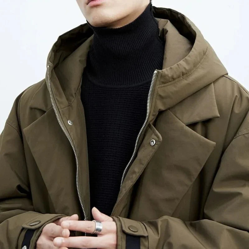 Waterdichte Heren Trenchcoat Warm en Beschermend