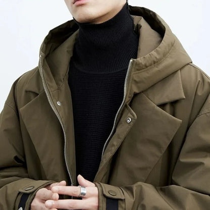 Waterdichte Heren Trenchcoat Warm en Beschermend