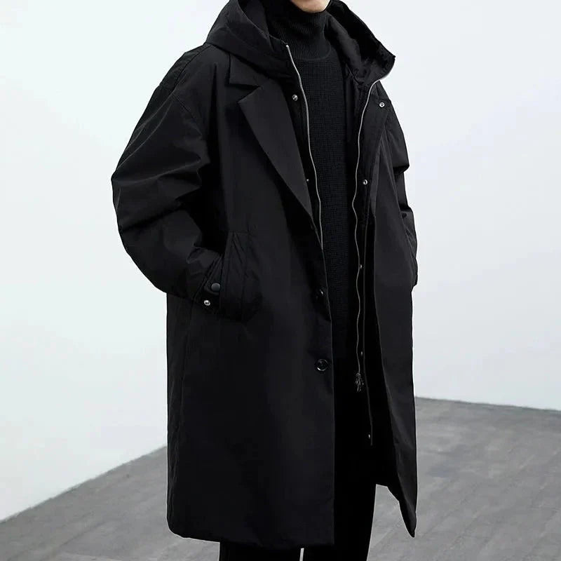 Waterdichte Heren Trenchcoat Warm en Beschermend - Mode Vibes