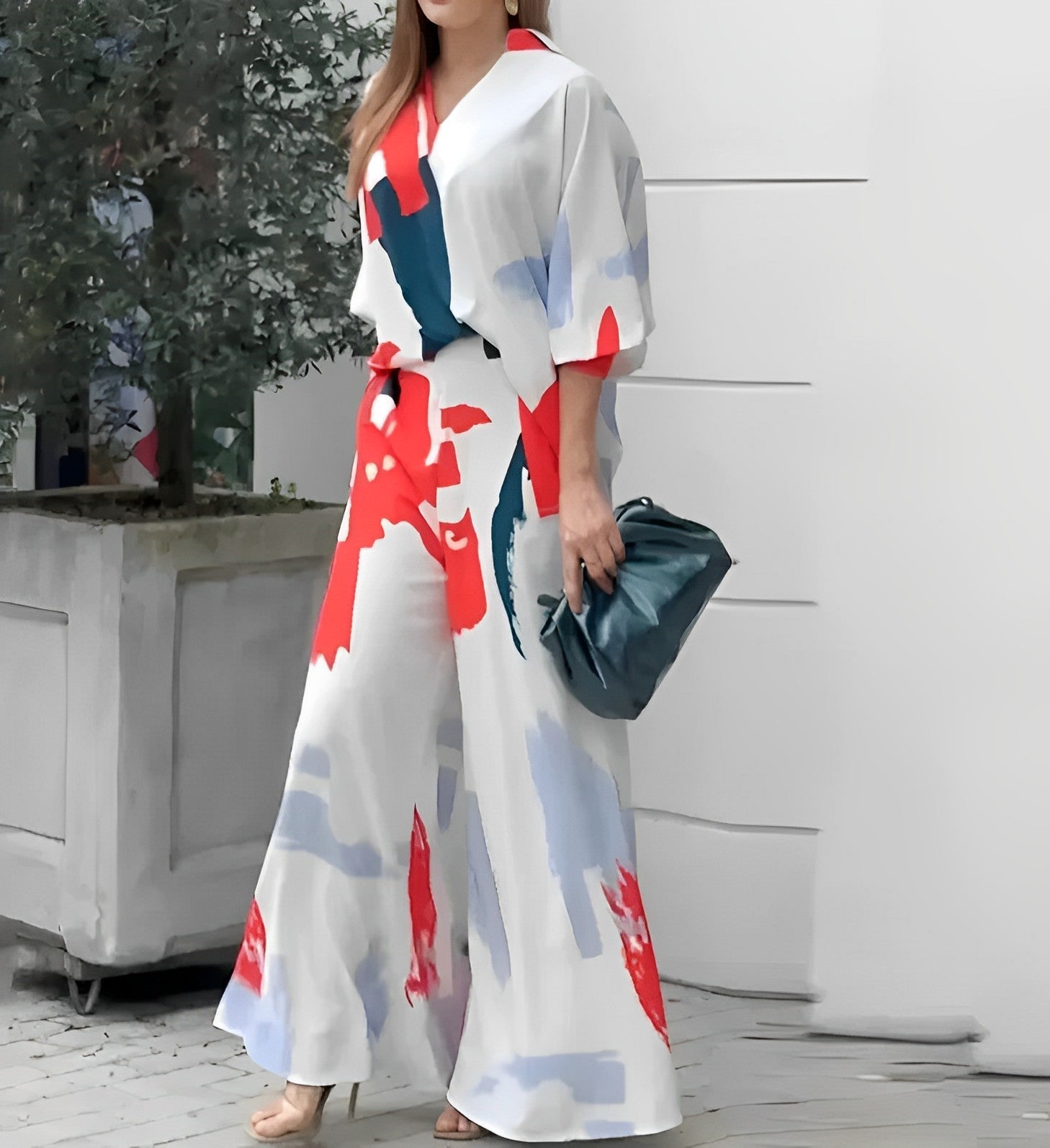 Dames Set Stijlvolle Zomerjurk en Broek - Mode Vibes