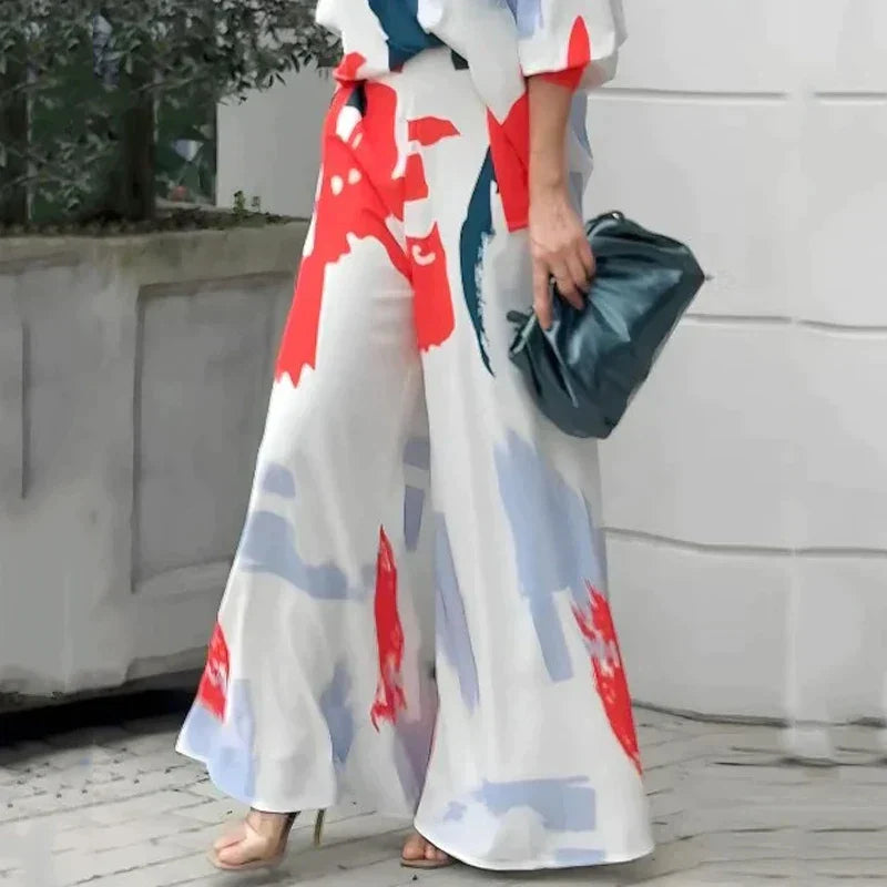 Dames Set Stijlvolle Zomerjurk en Broek