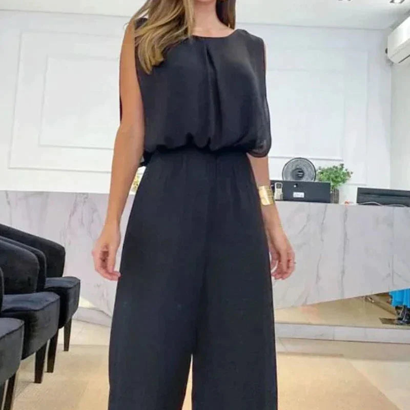 Zwarte Jumpsuit Elegante Avondkleding