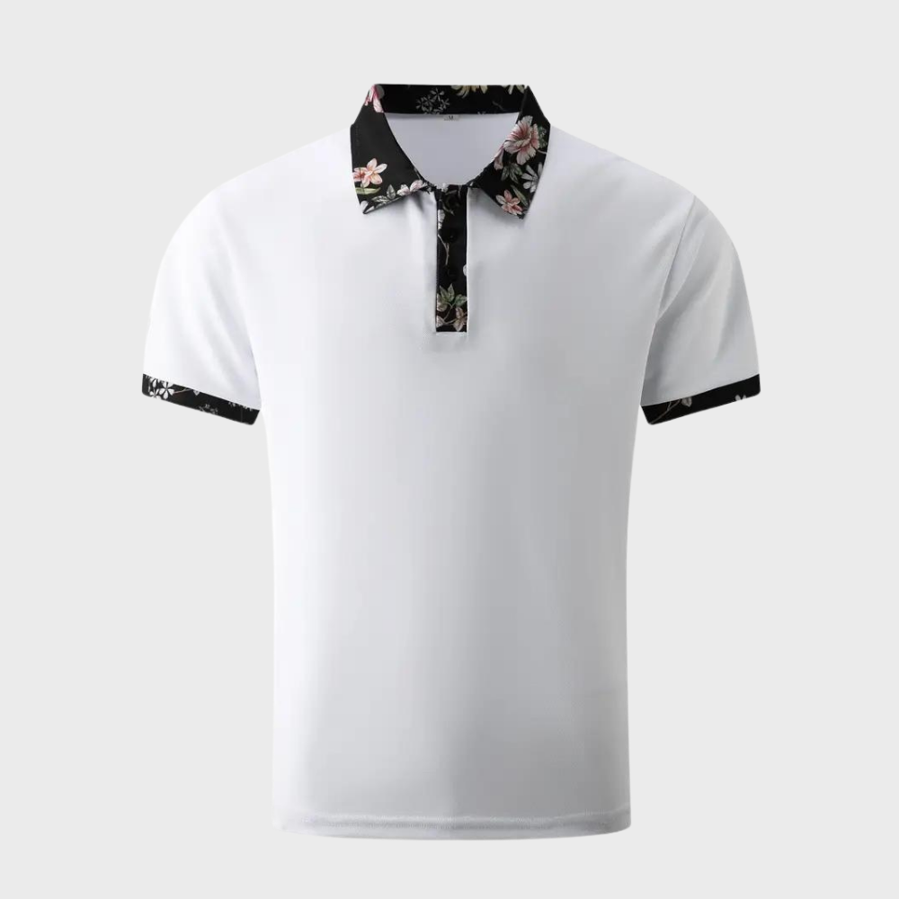 Heren Polo Shirt met Subtiele Print Design