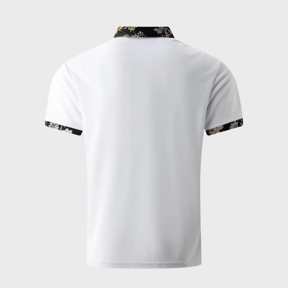 Heren Polo Shirt met Subtiele Print Design