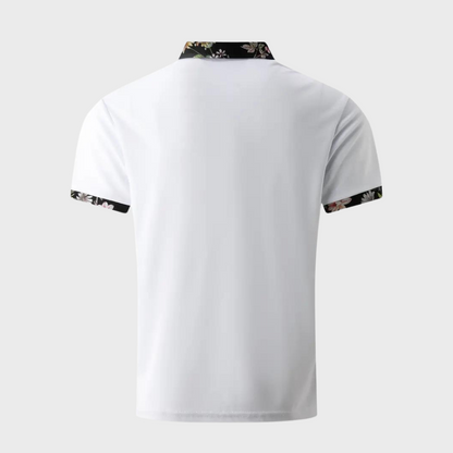 Heren Polo Shirt met Subtiele Print Design