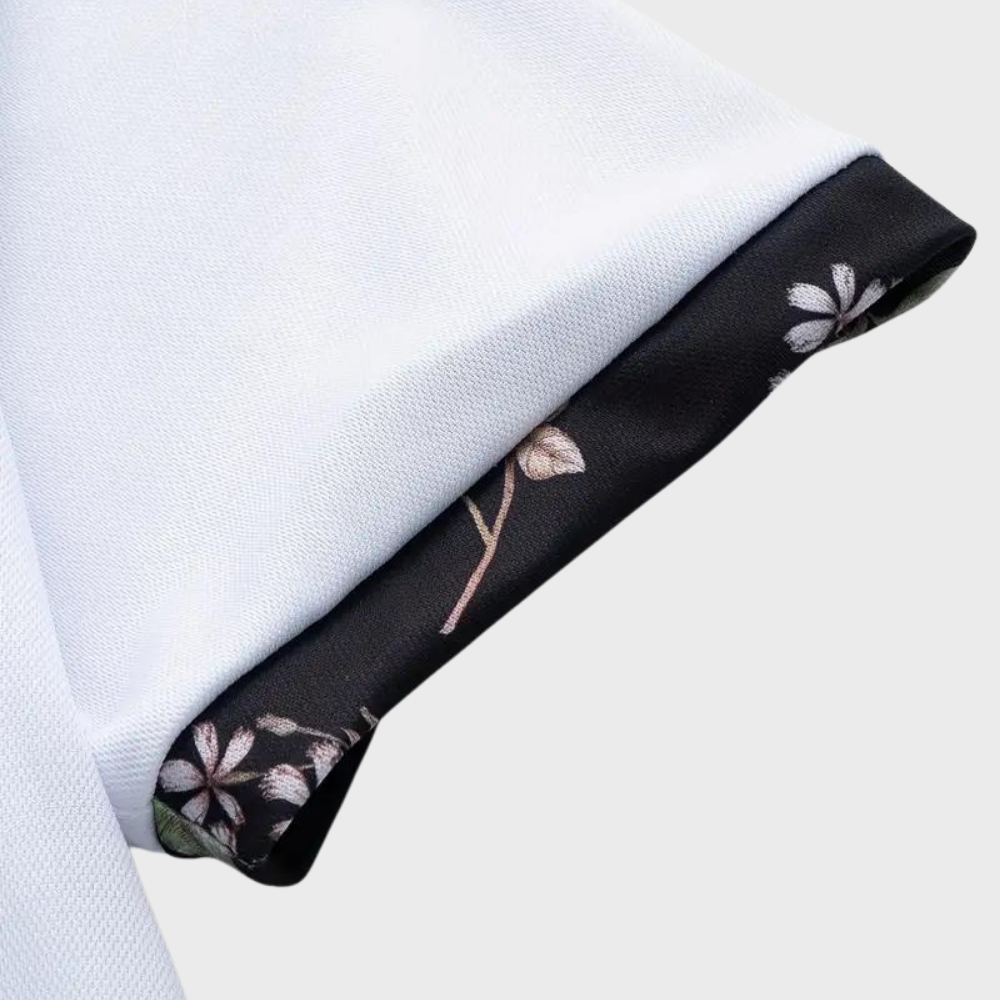 Heren Polo Shirt met Subtiele Print Design