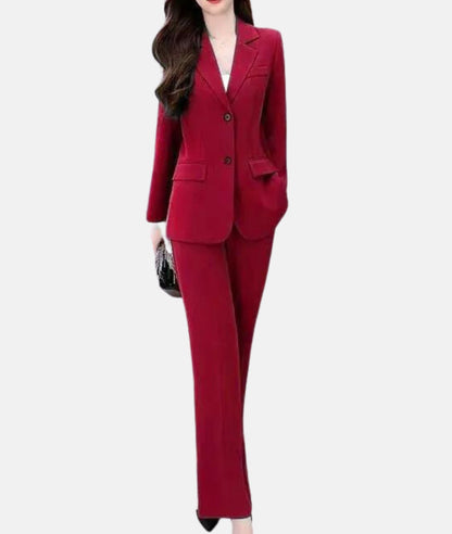 Dames Broekpak met Tailleerde Blazer Elegant voor Feesten - Mode Vibes