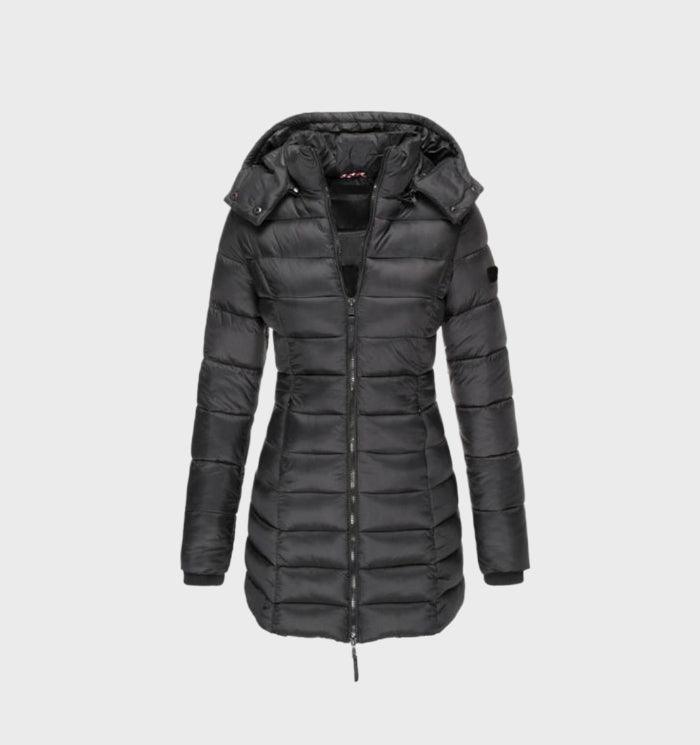 Dames Winterjas Lange Mouw Zachte Voering Capuchon - Mode Vibes