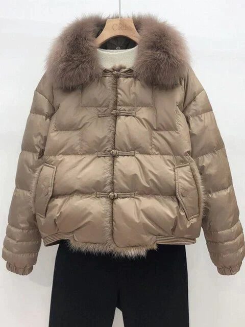 Dames Pufferjack Warm Isolerend Casual Model - Mode Vibes