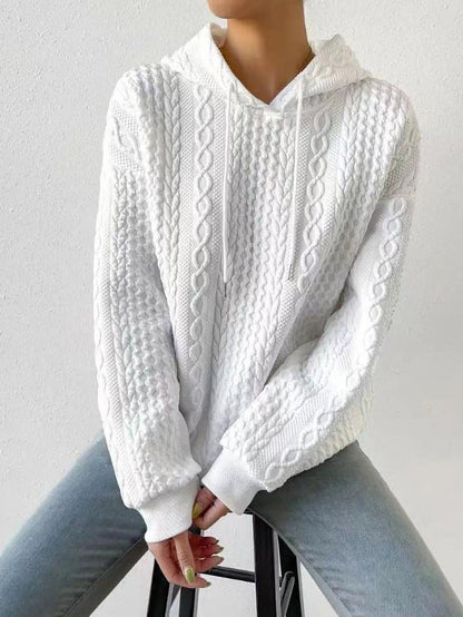 Dames Sweatshirt Jacquard Ademend en Casual - Mode Vibes