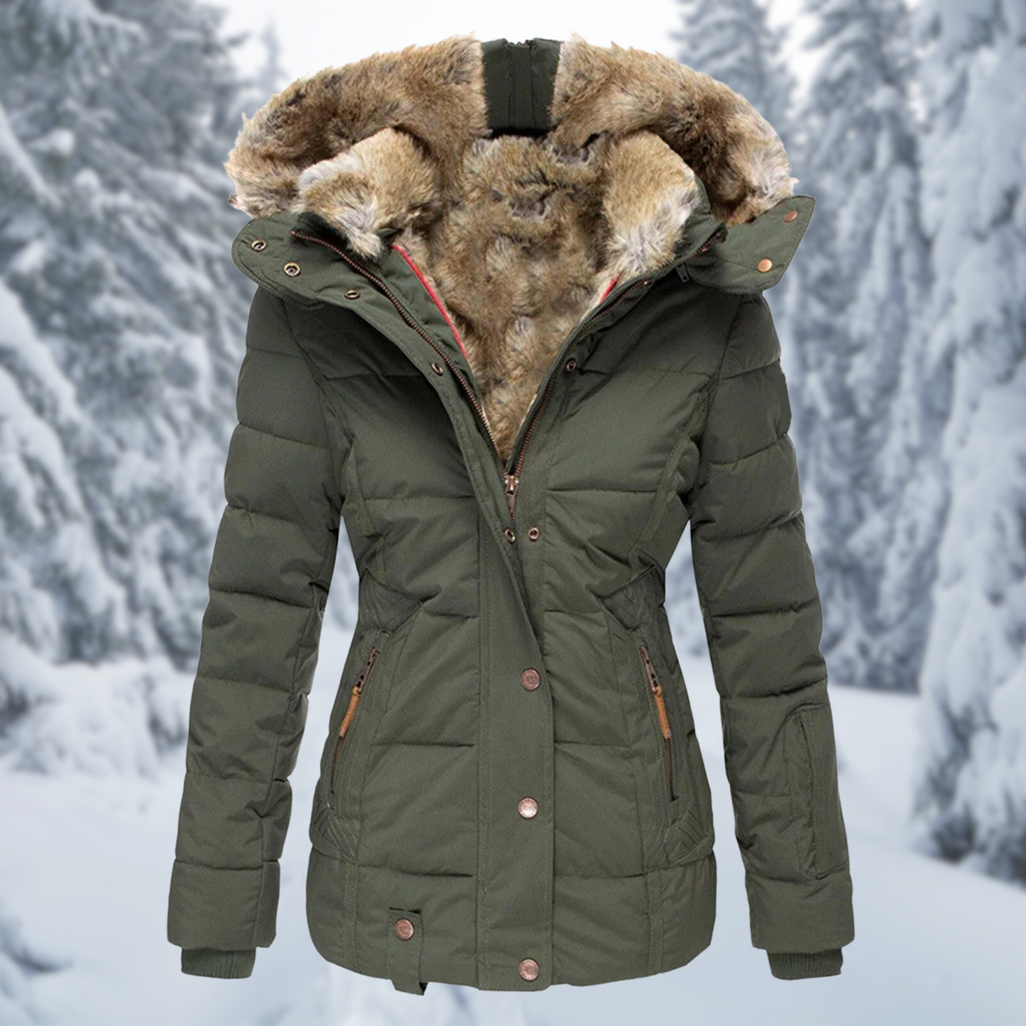 Dames Winterjas Warm en Stijlvol Elegante Design - Mode Vibes
