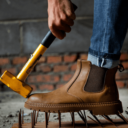 Werkschoenen Heren | Veiligheidsschoenen | Instapmodel met gripzool & stabiele bescherming