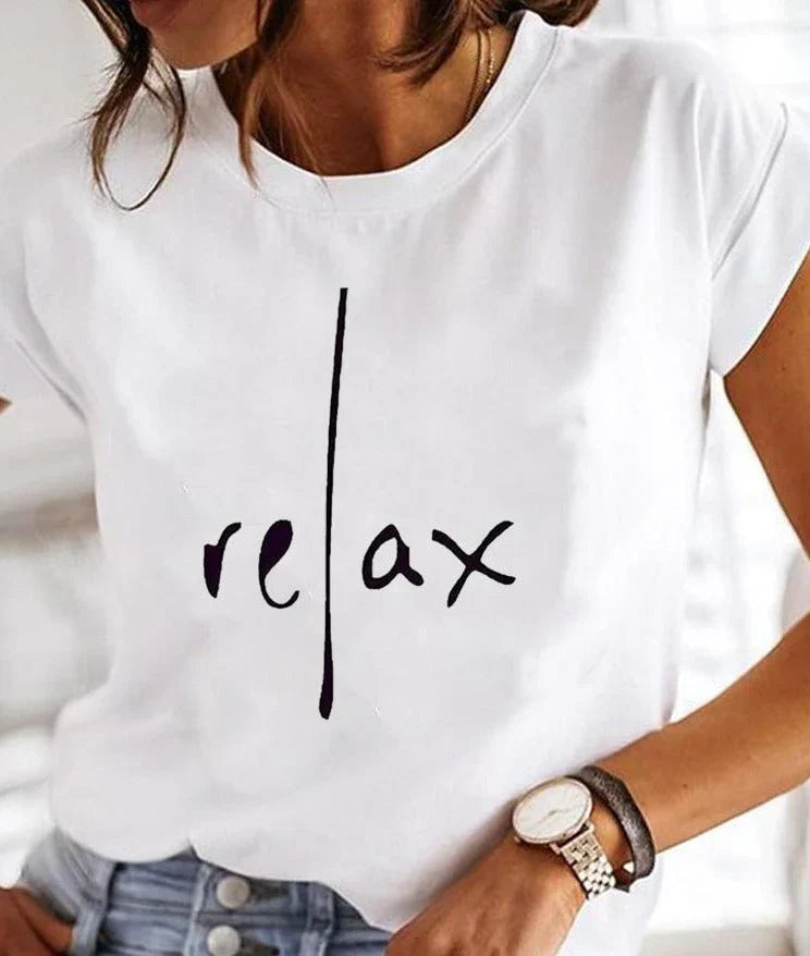 Korte Mouw T-shirt Dames Zomer - Mode Vibes