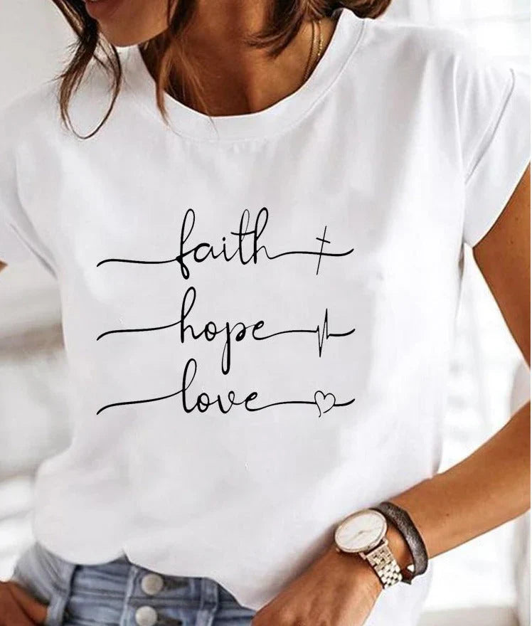 Korte Mouw T-shirt Dames Zomer