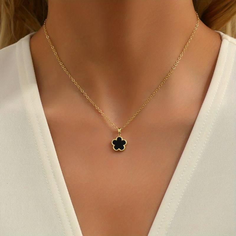 Fiora Bloemenketting Gelukstalisman Zilver