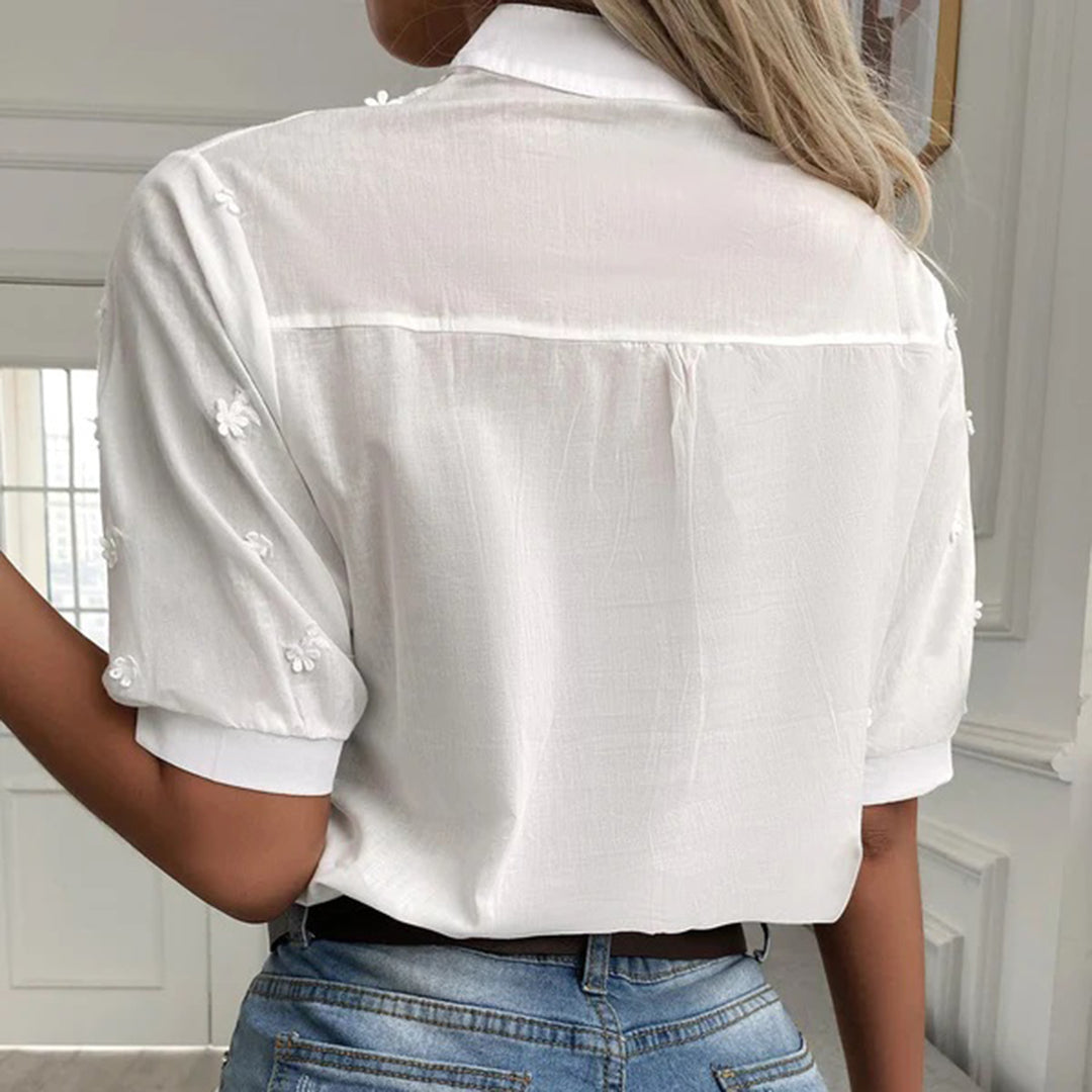 Vrouwelijke Zomer Blouse Relaxt en Stijlvol