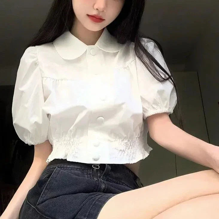 Zonnestraal Zomertop - Zomerse Vrolijkheid in Een Blouse