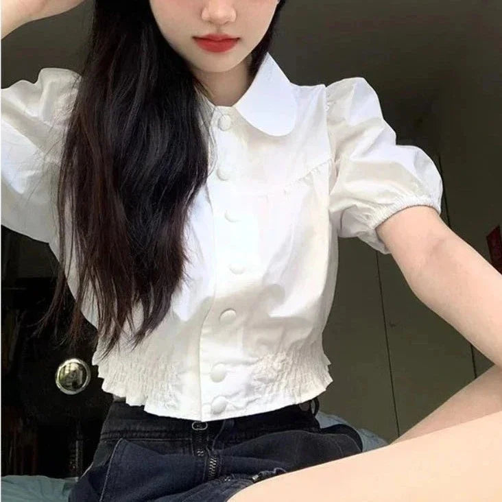 Zonnestraal Zomertop - Zomerse Vrolijkheid in Een Blouse