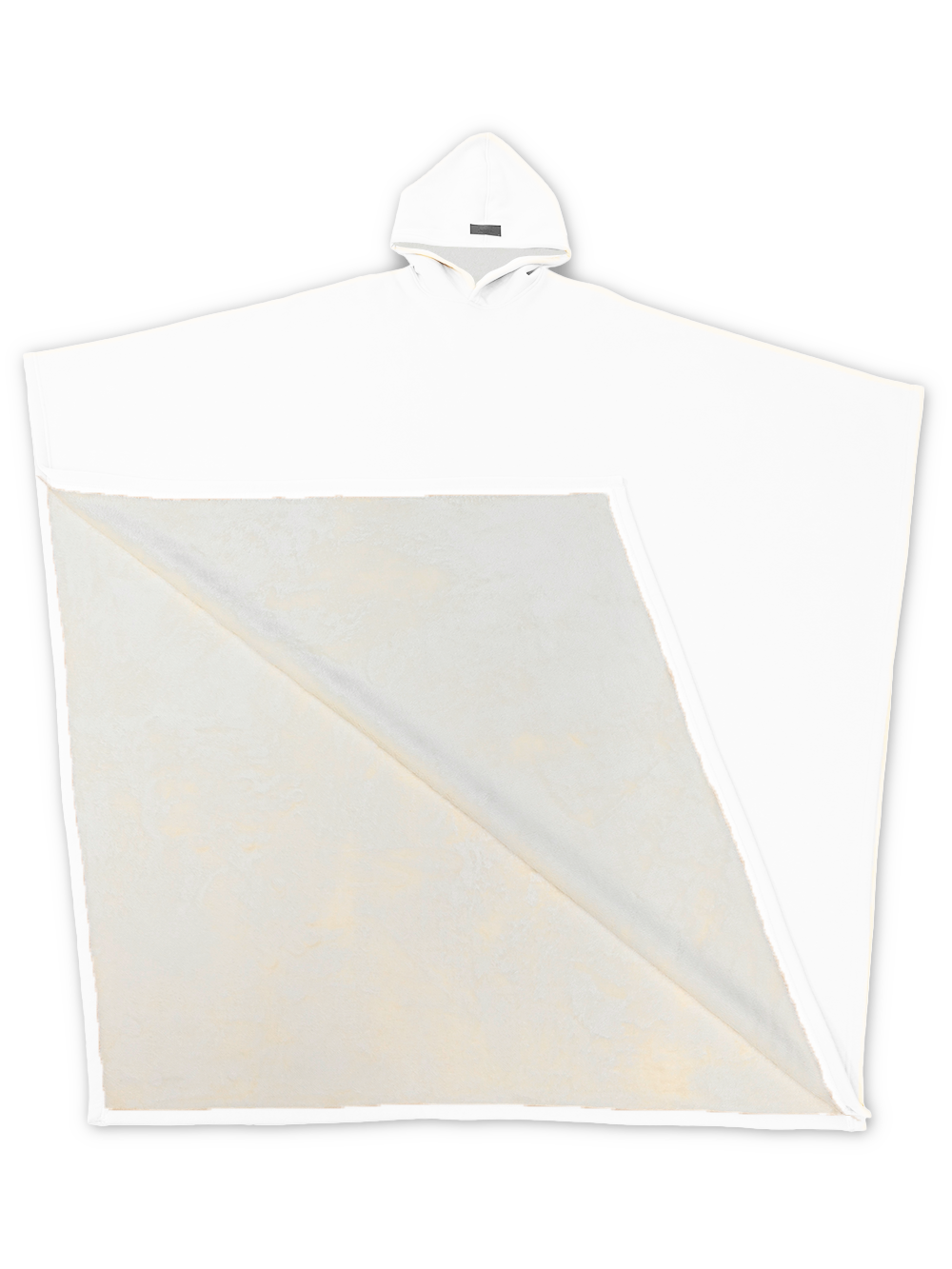 Fleece Poncho met Capuchon Luxe Warm en Zacht