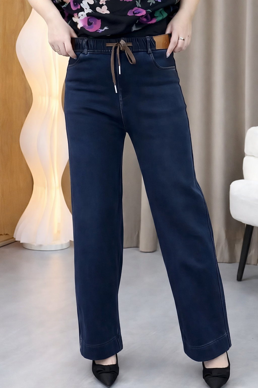 Dames Broek Katoen Elastisch Comfortabel Zittend - Mode Vibes