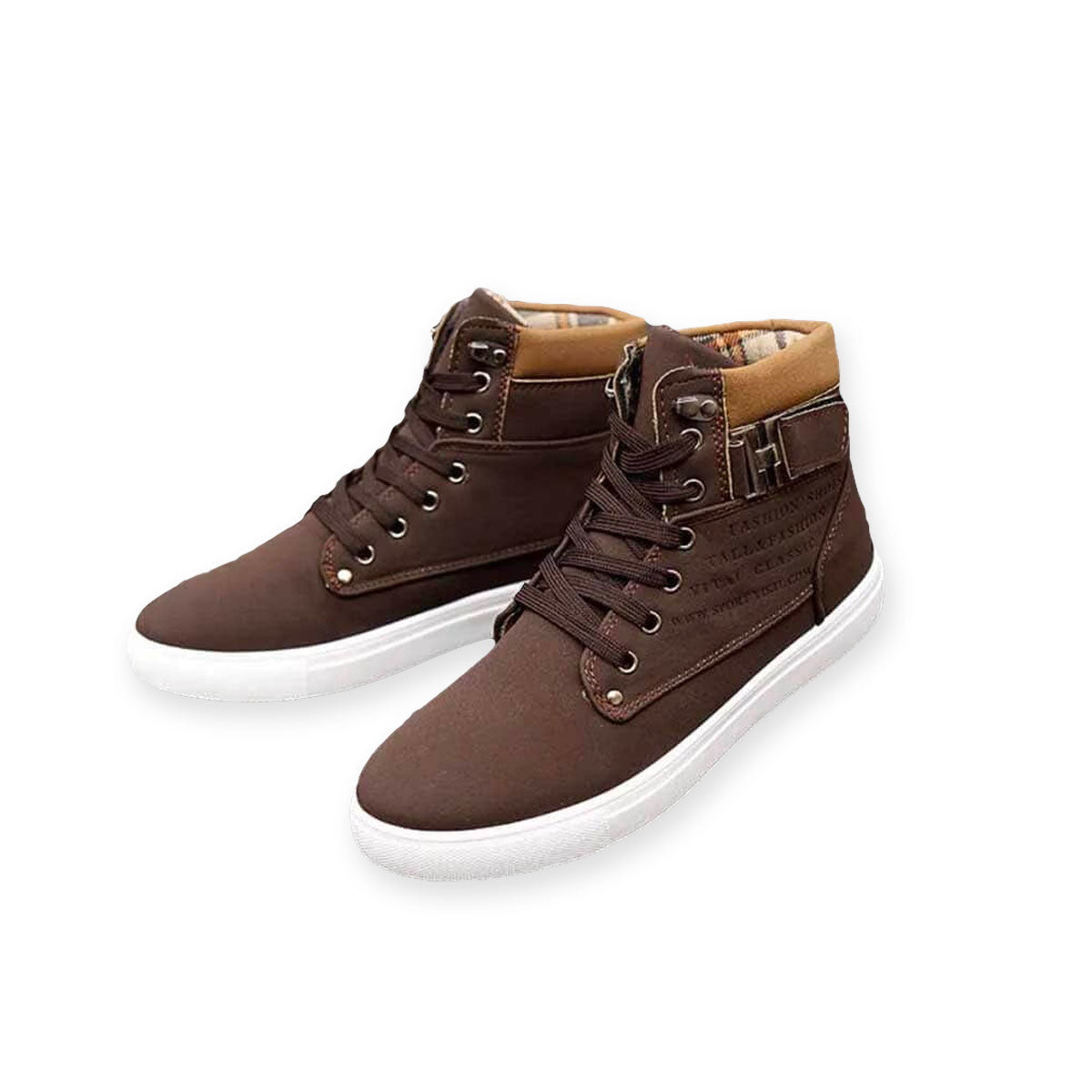 Heren Enkellaarsjes Zwart Met Hak Comfortabel Antislip - Mode Vibes