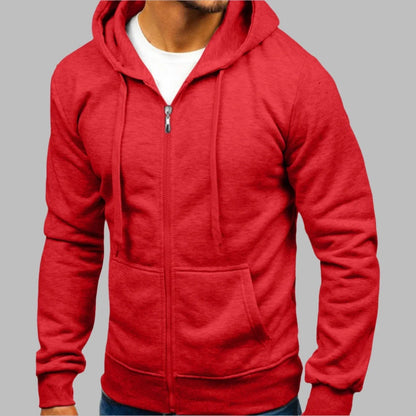 Heren Hoodie met Ritssluiting Comfortabel Casual - Mode Vibes