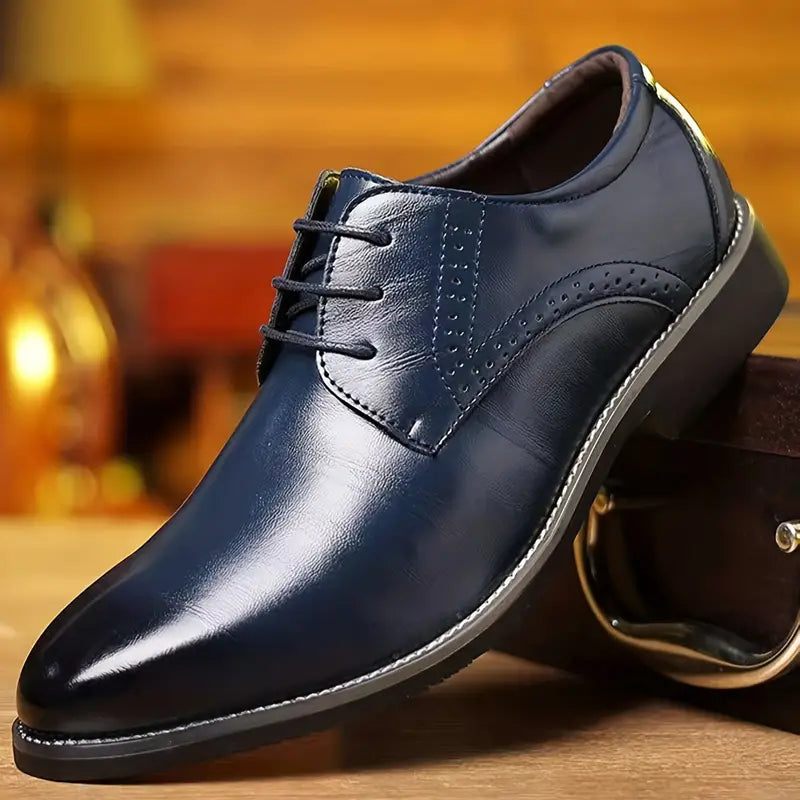 Mannen Kostuumschoenen van Kalfsleer Zakelijk Elegant - Mode Vibes