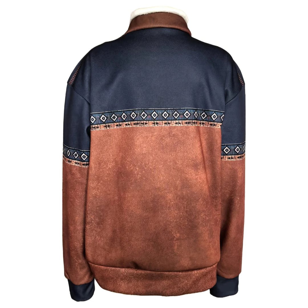Heren Trui Warme Wol Comfortabel met Halve Rits